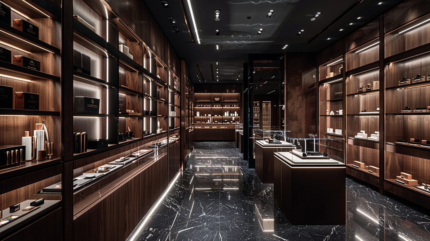 Luxury boutique interior